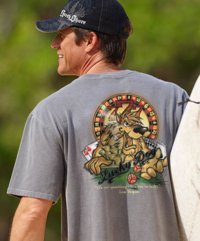 Lucky Diggity Dog - Crater Dyed® Short Sleeve Crewneck T-Shirt