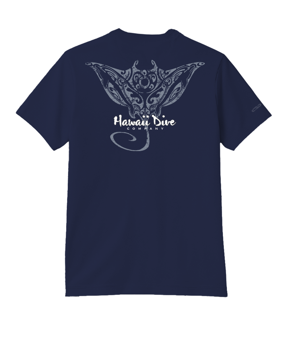Tribal Dive - Indigo Short Sleeve Pima T-Shirt