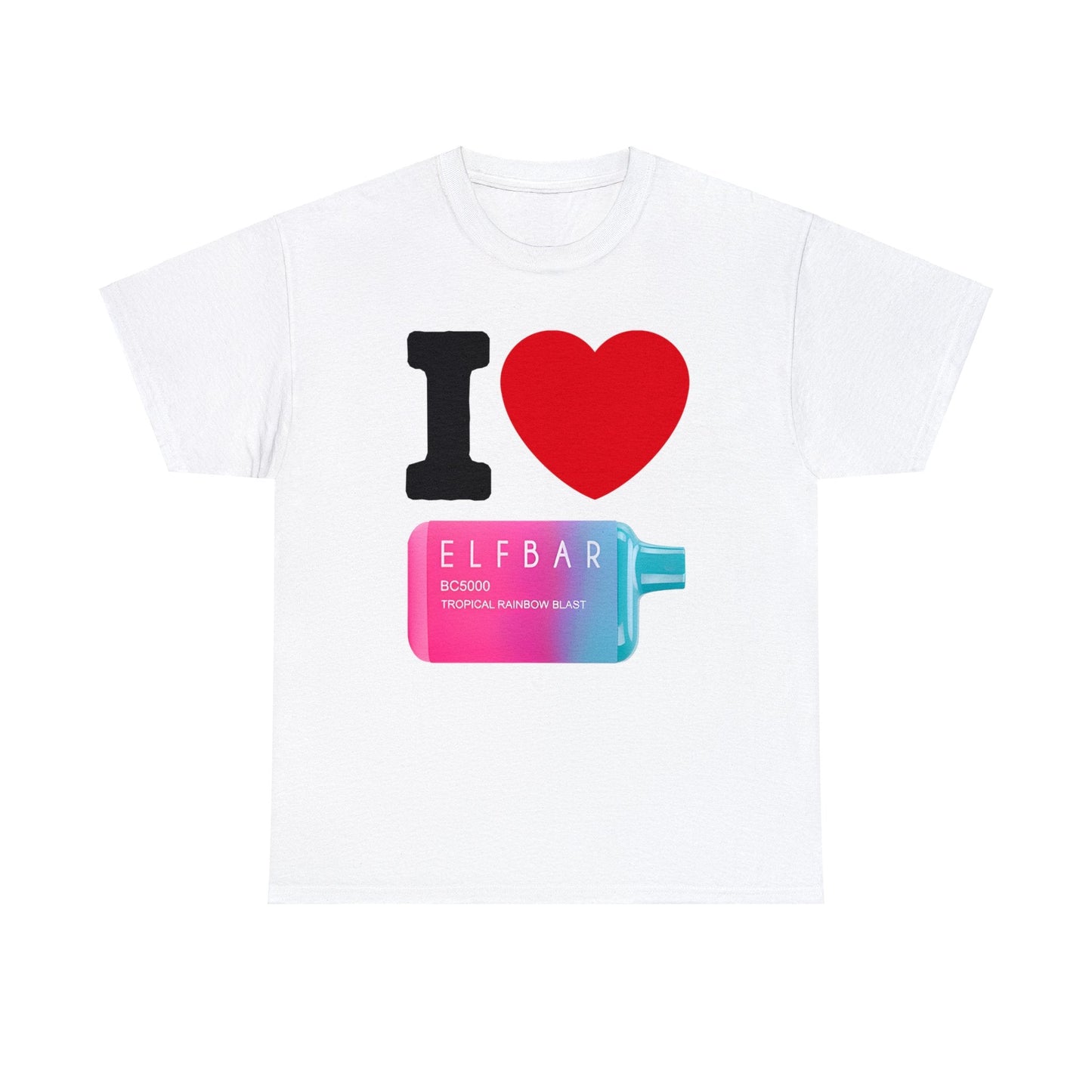 I Love ELFBAR (No back graphic) - Unisex Heavy Cotton Tee