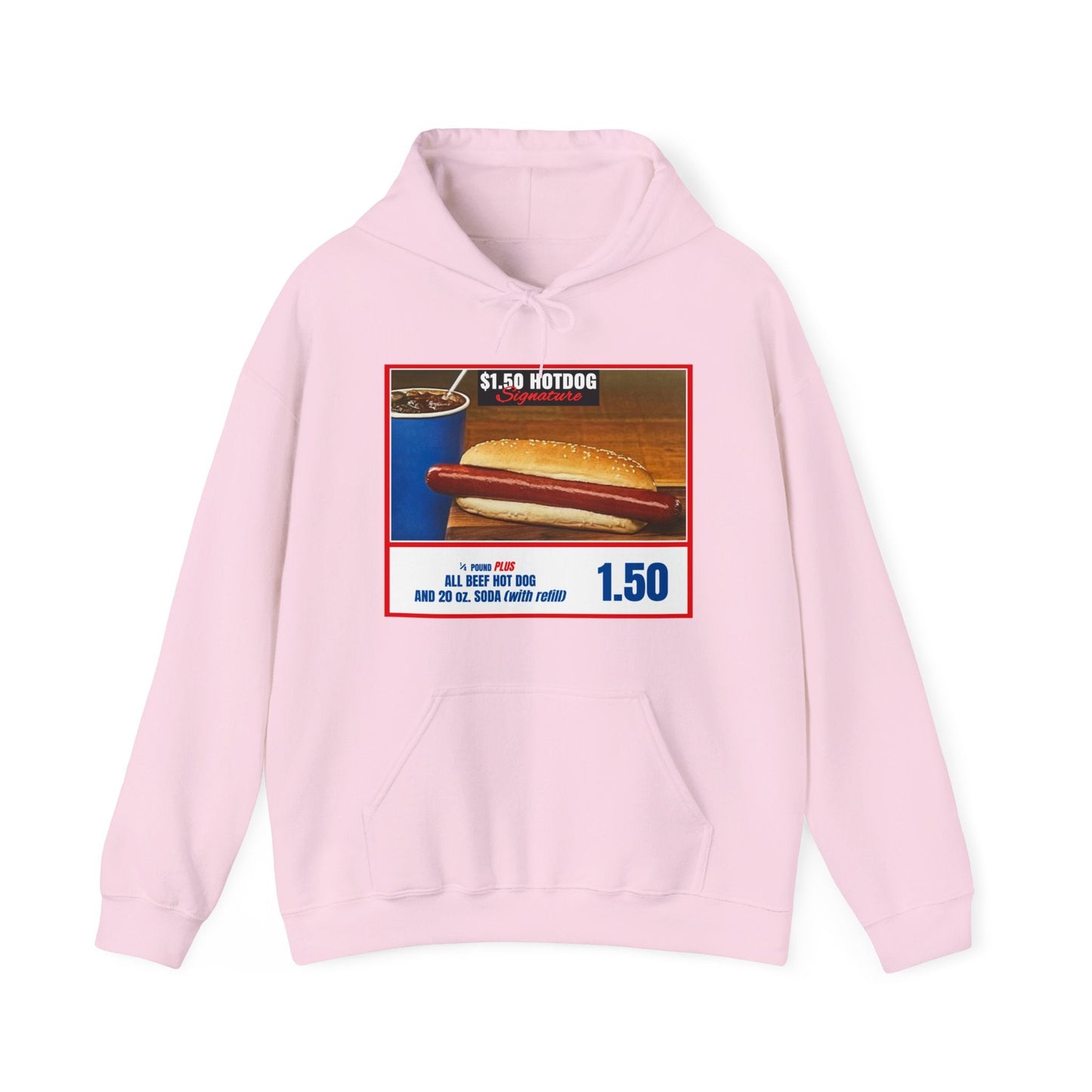 Costco $1.50 Hotdog (with back quote) - Unisex Heavy Blendâ„¢ Hooded Sweatshirt