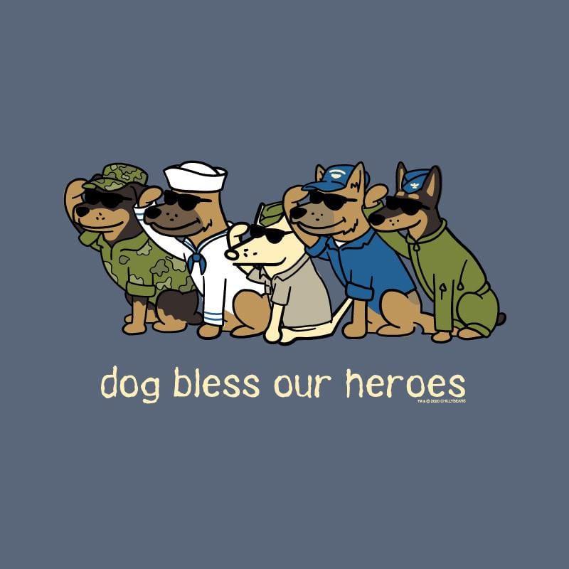 Dog Bless Our Heroes - Classic Tee