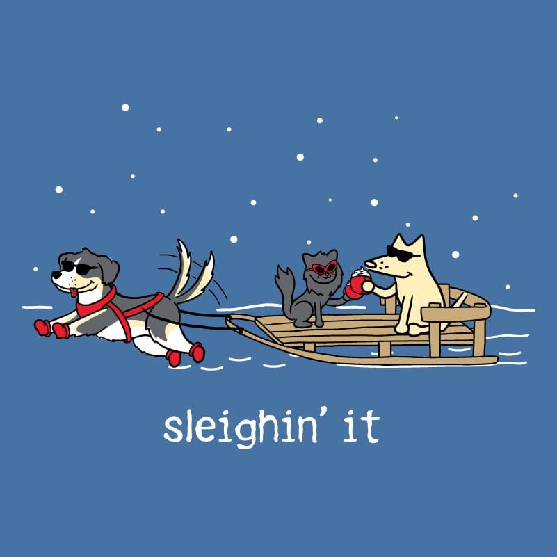 Sleighin' It - Classic Long-Sleeve T-Shirt