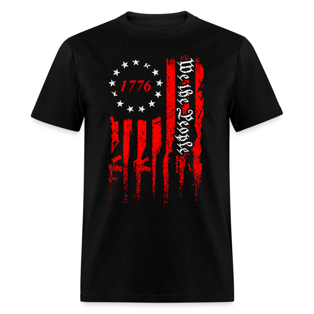 We The People Gun American Flag 1776 T Shirt