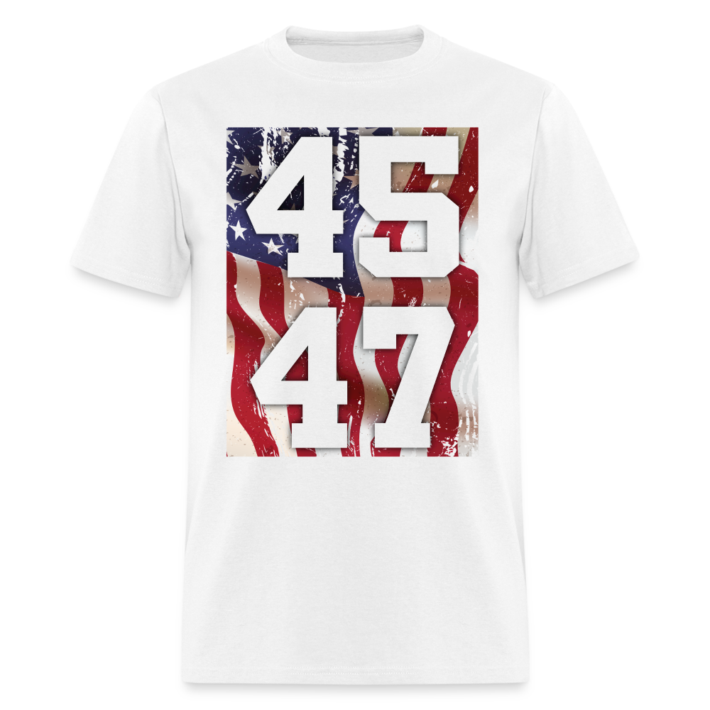 45 47 Trump American Flag T Shirt