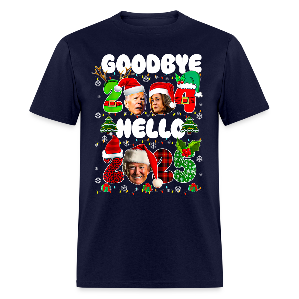 Funny Goodbye 2024 Hello 2025 T Shirt