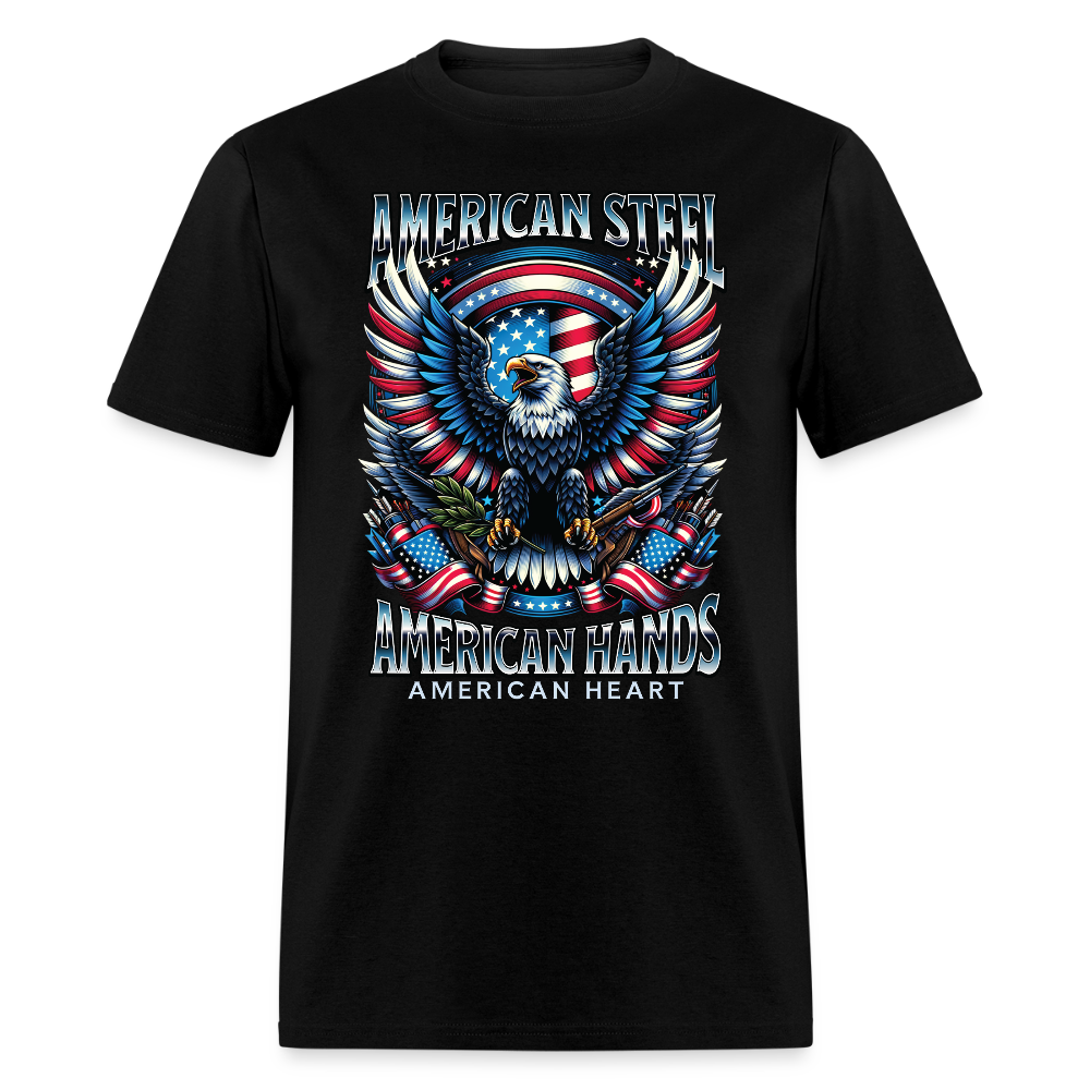 American Steel American Hands American Heart T Shirt
