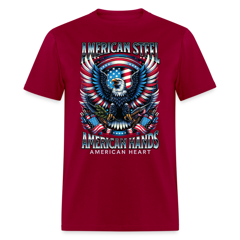 American Steel American Hands American Heart T Shirt