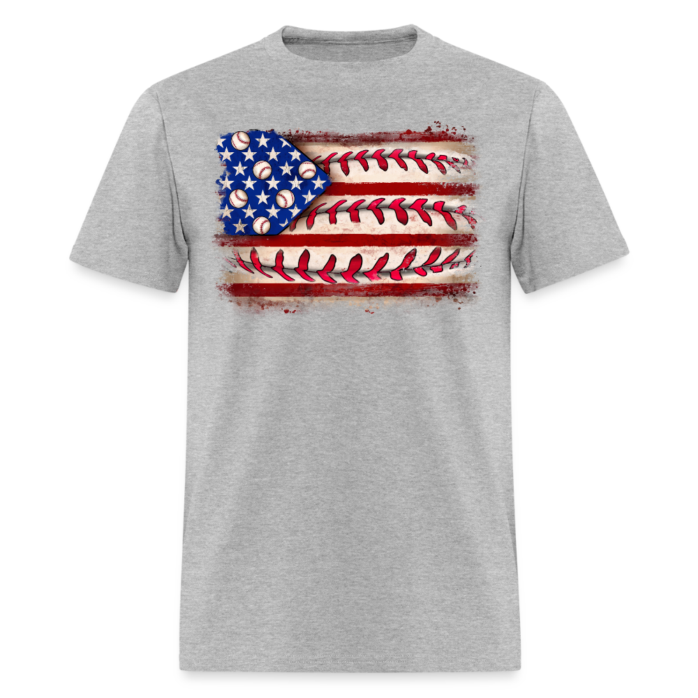 Baseball American Flag T Shirt