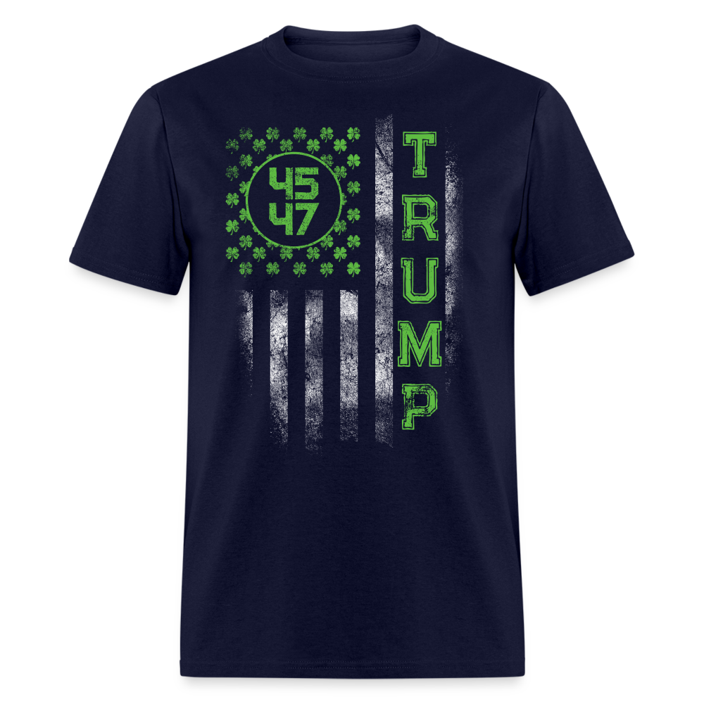 American Flag Trump 45 47 St Patrick's Day T Shirt