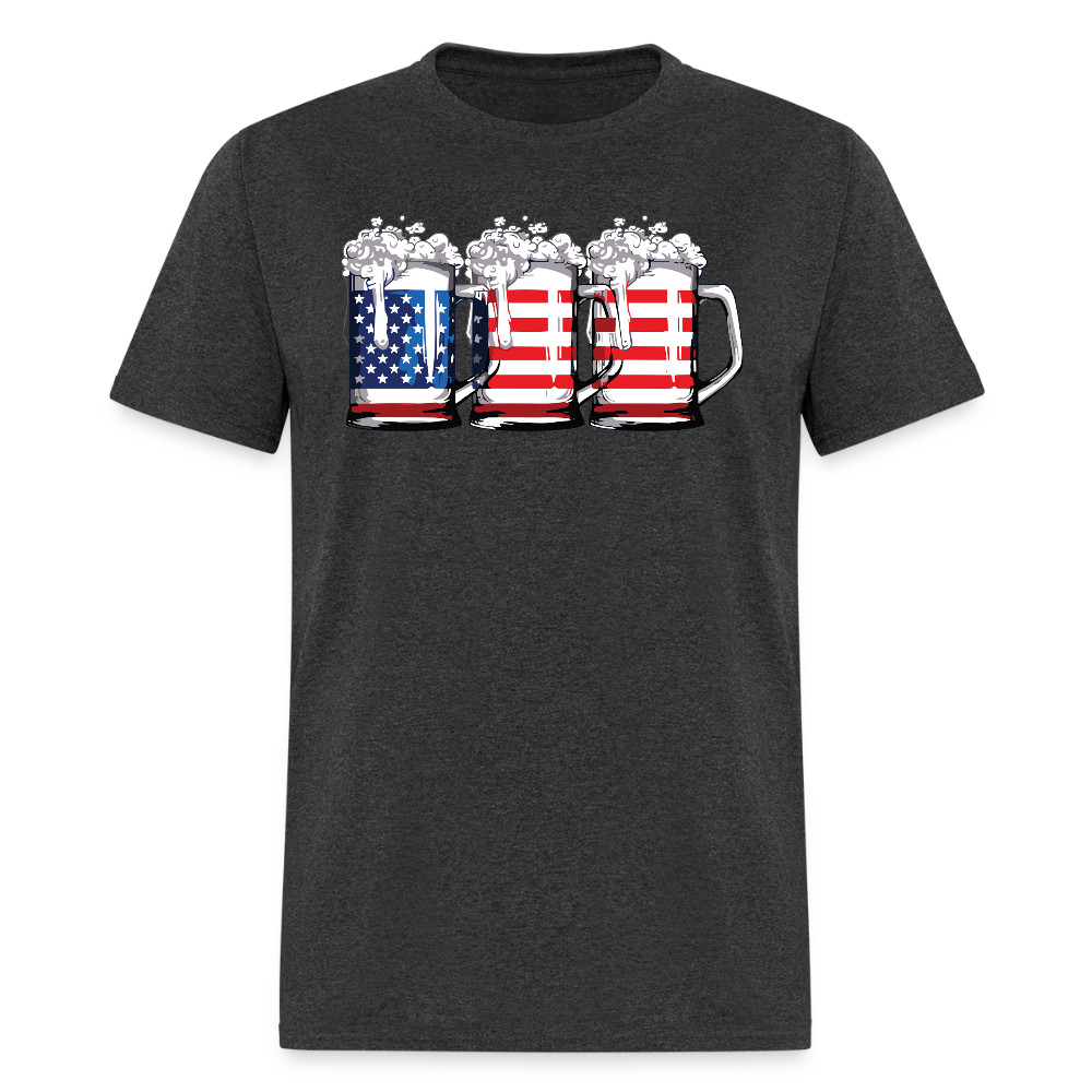 Beer American Flag T Shirt