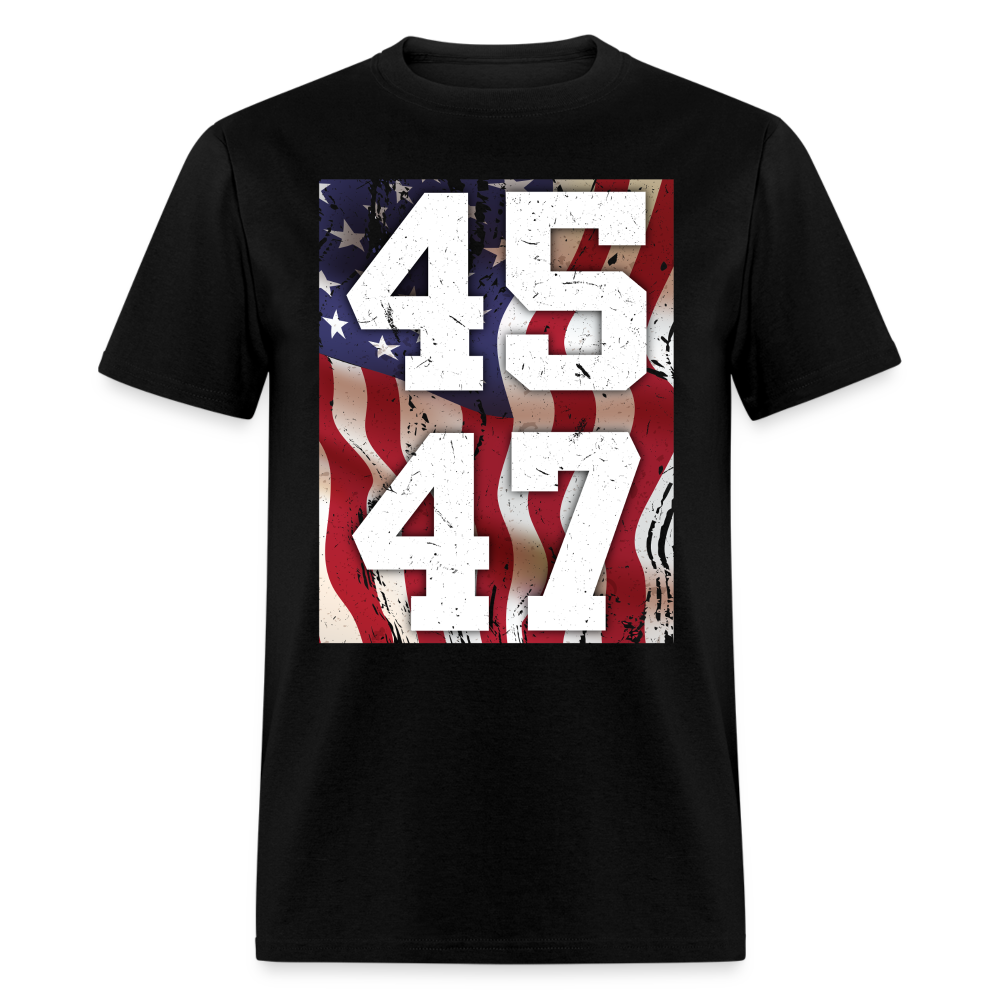 45 47 Trump American Flag T Shirt
