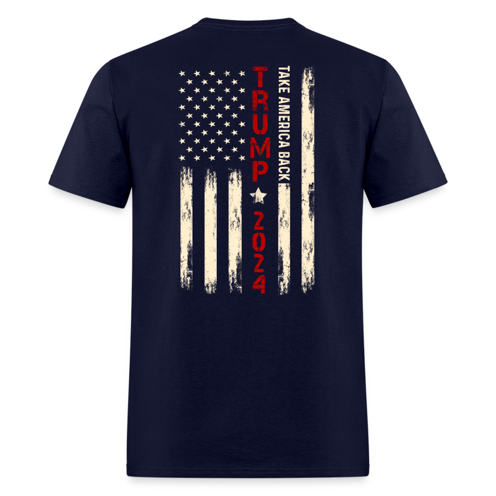 45 47 Trump 2024 Take American Back US Flag T Shirt