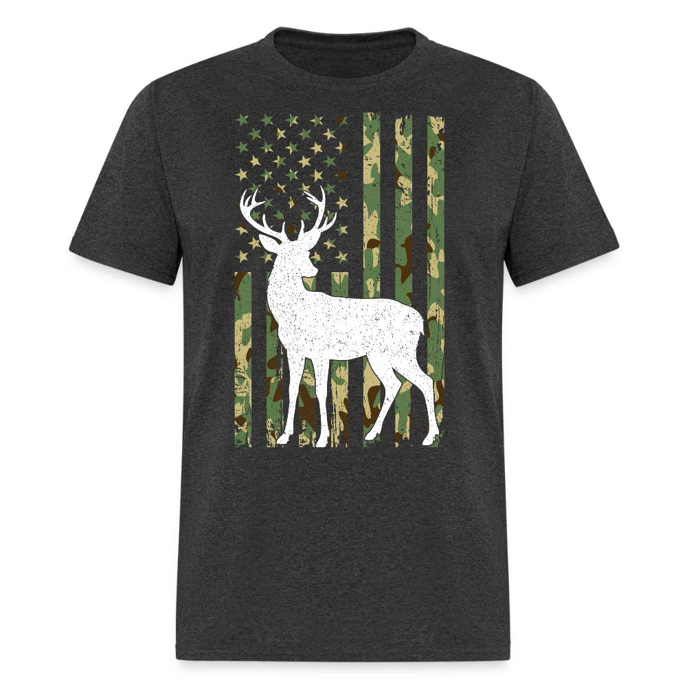 Whitetail Buck Deer Hunting American Camouflage T Shirt