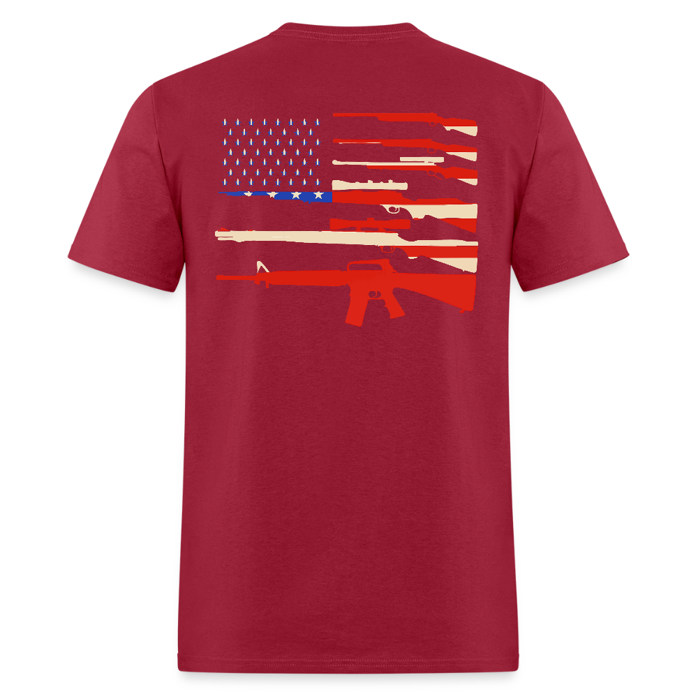 American Flag Guns T Shirt