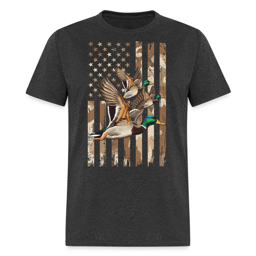 American Flag Waterfowl Hunting T Shirt