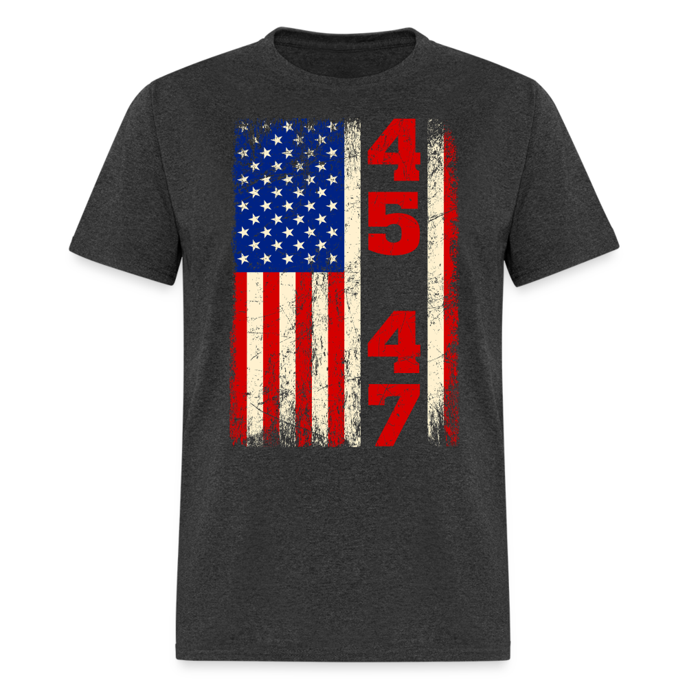 45 47 Trump Vintage USA Flag T Shirt