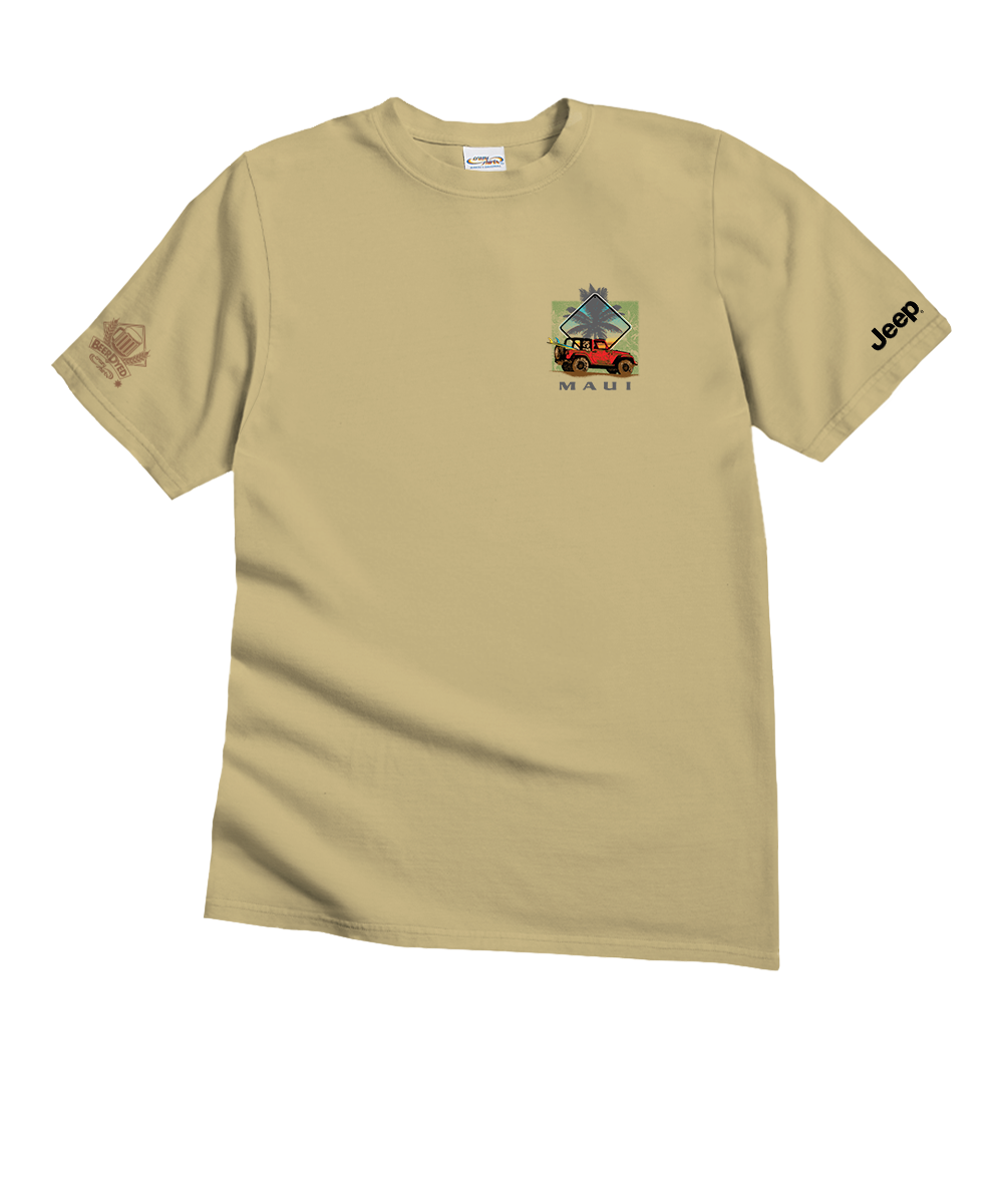 Jeep® Hana Jeep - Beer Dyed Short Sleeve Crewneck T-Shirt