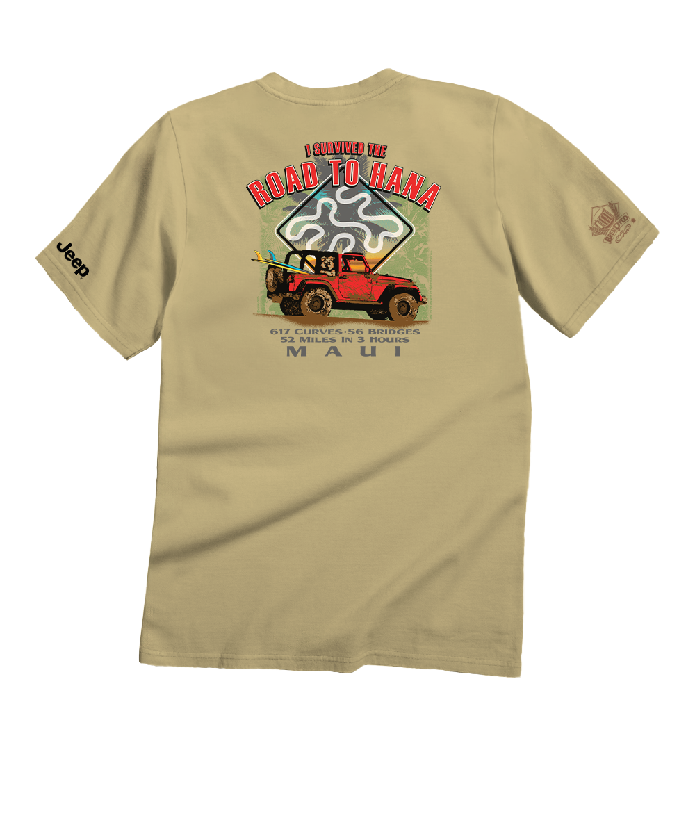 Jeep® Hana Jeep - Beer Dyed Short Sleeve Crewneck T-Shirt
