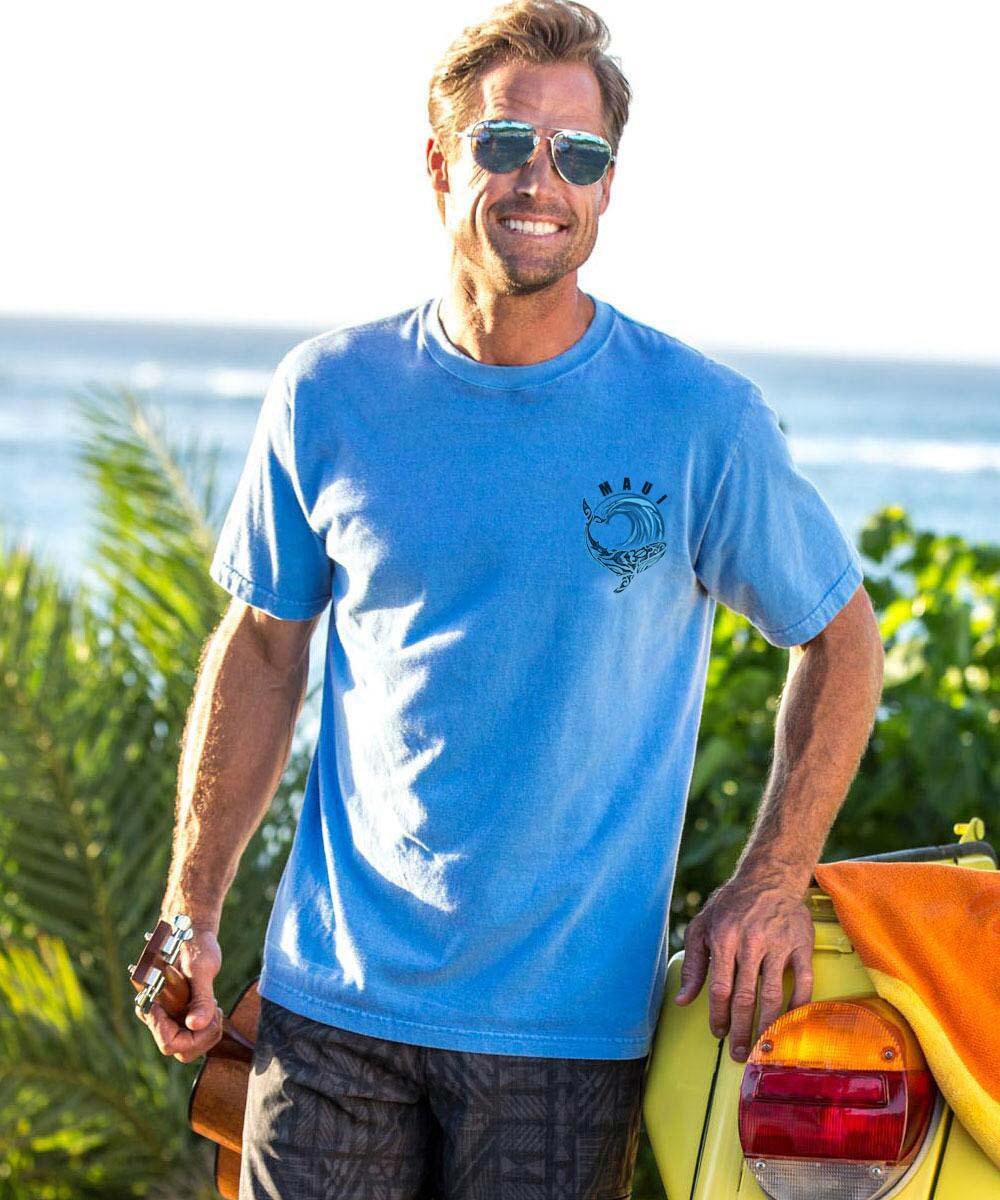 Malama Whale - Blue Hawaii Dyed Short Sleeve Crewneck T-Shirt