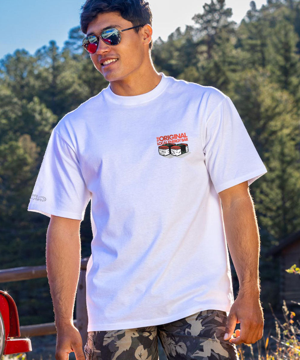 Local Power - White Short Sleeve Crewneck T-Shirt Style001