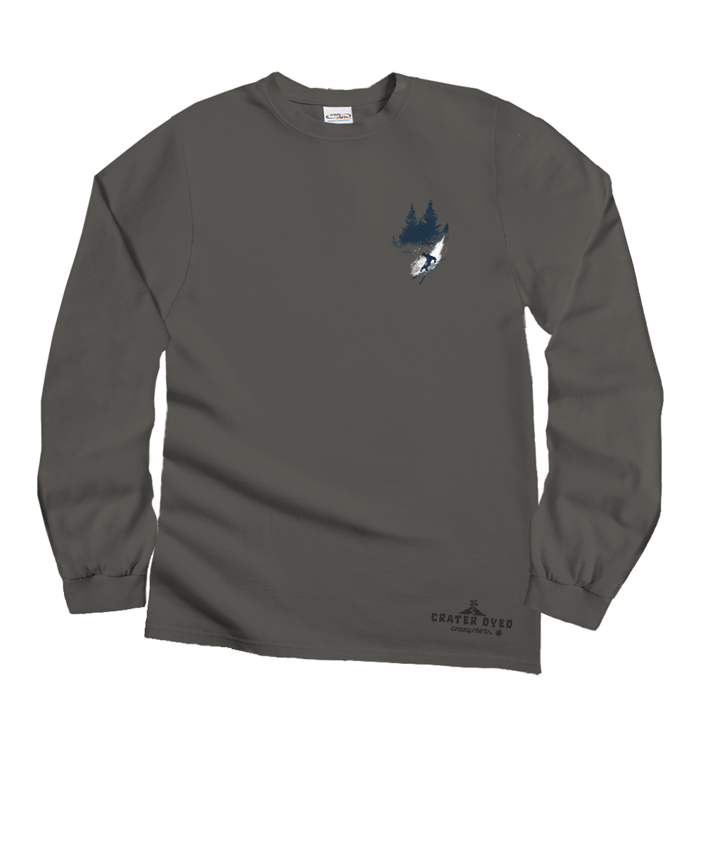Vail Resort The Drop - Crater Dyed® Long Sleeve Crewneck T-Shirt