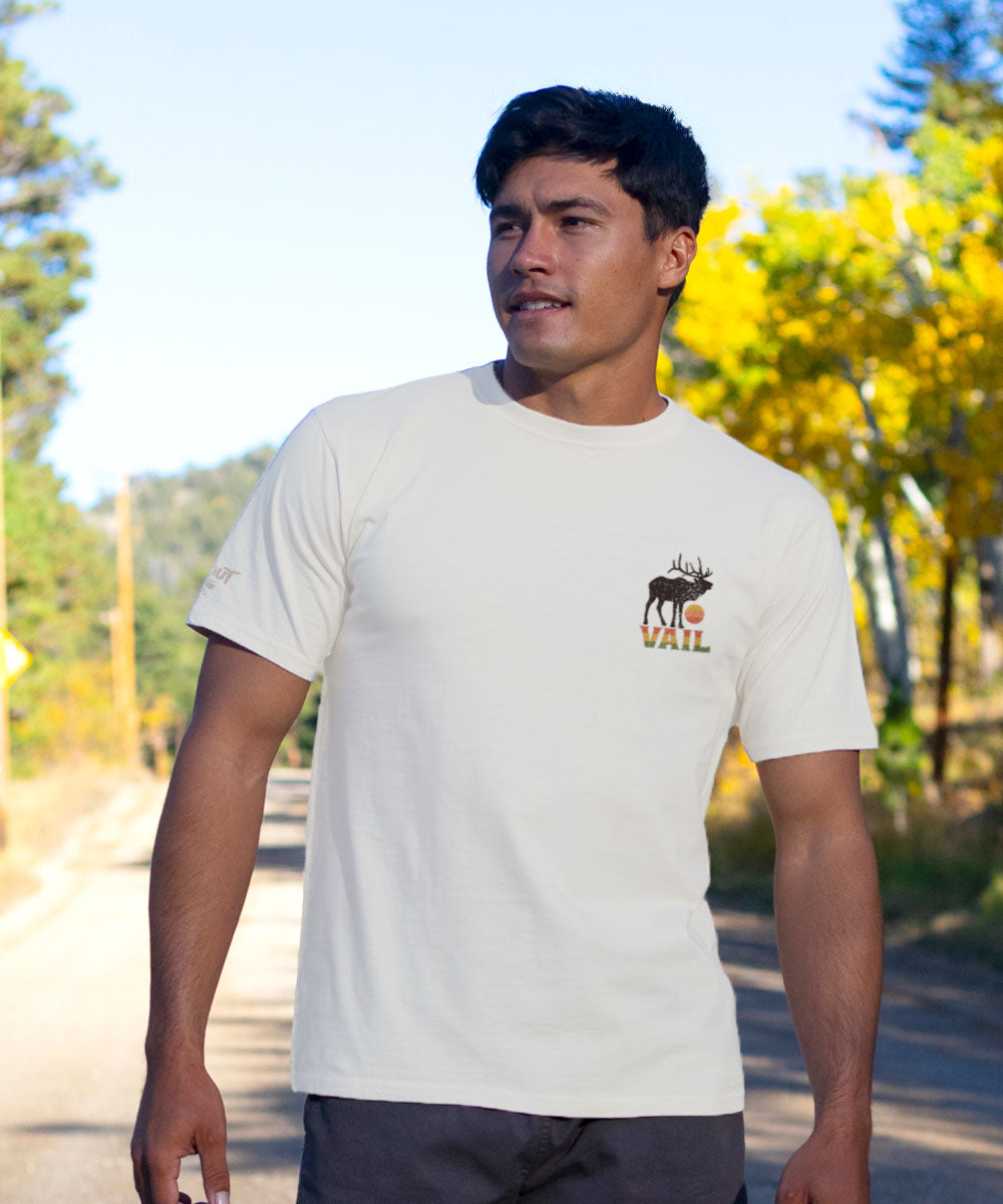 Vintage Elk - Coconut Dyed Short Sleeve Crewneck T-Shirt