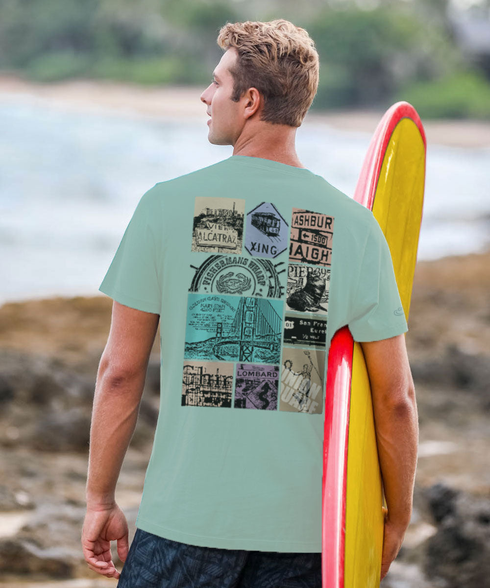 San Francisco Signs - Seaglass Short Sleeve Crewneck T-Shirt