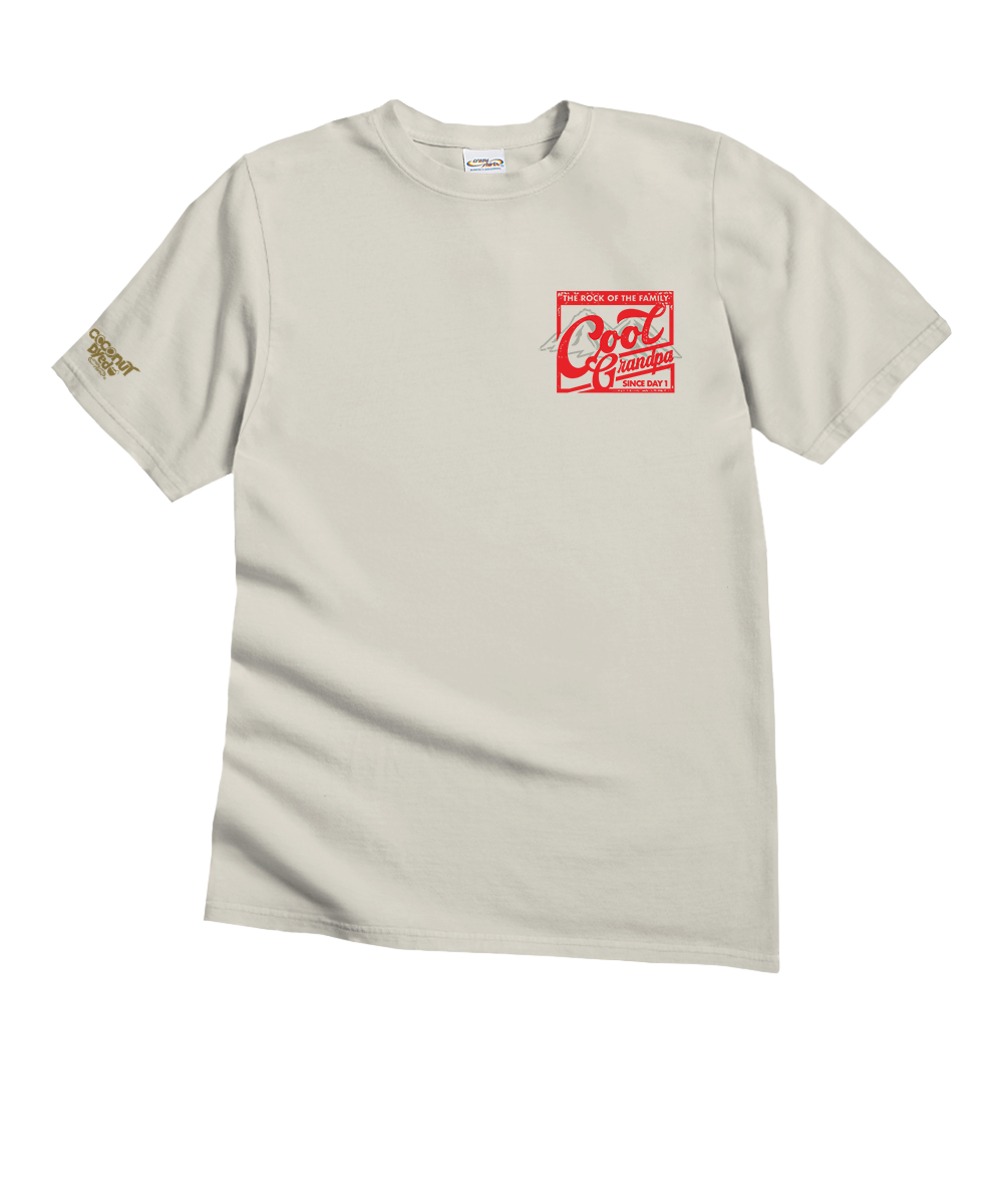 Rock Of The Family - Coconut Dyed Short Sleeve Crewneck T-Shirt
