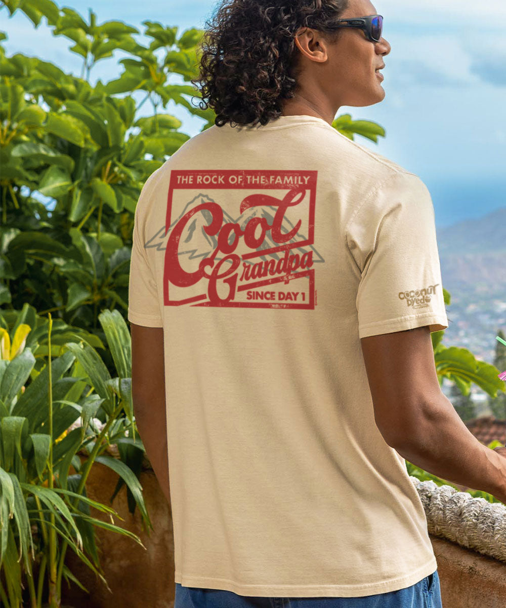 Rock Of The Family - Coconut Dyed Short Sleeve Crewneck T-Shirt
