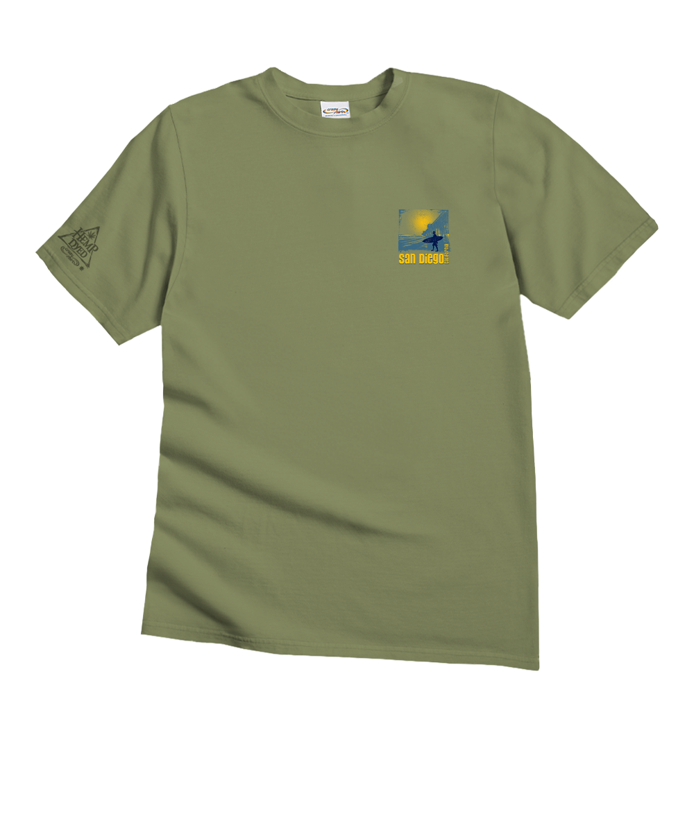 San Diego Pier - Hemp Dyed Short Sleeve Crewneck T-Shirt