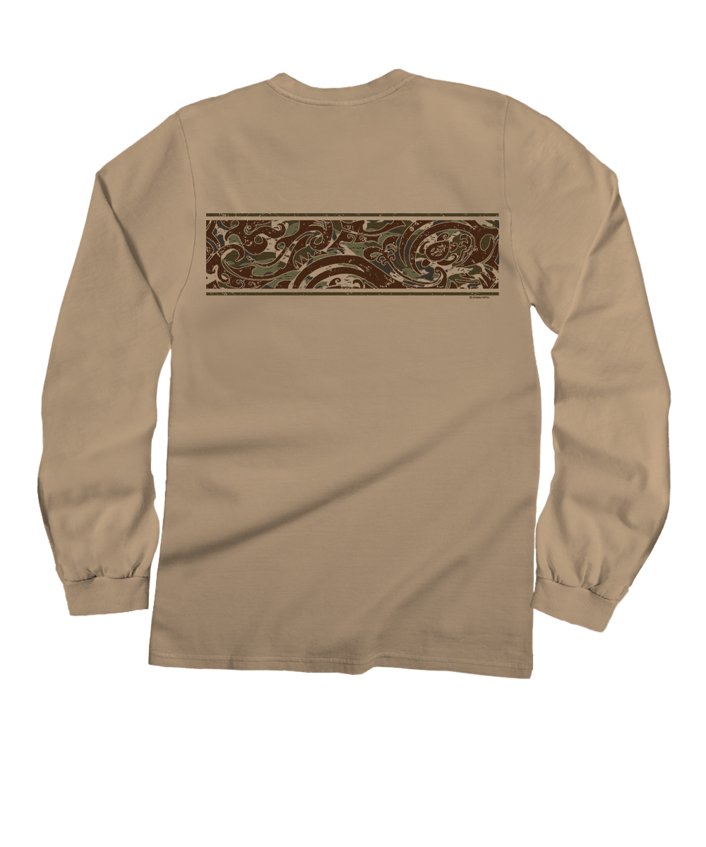 Teahi Band - Kona Coffee Dyed Long Sleeve Crewneck T-Shirt
