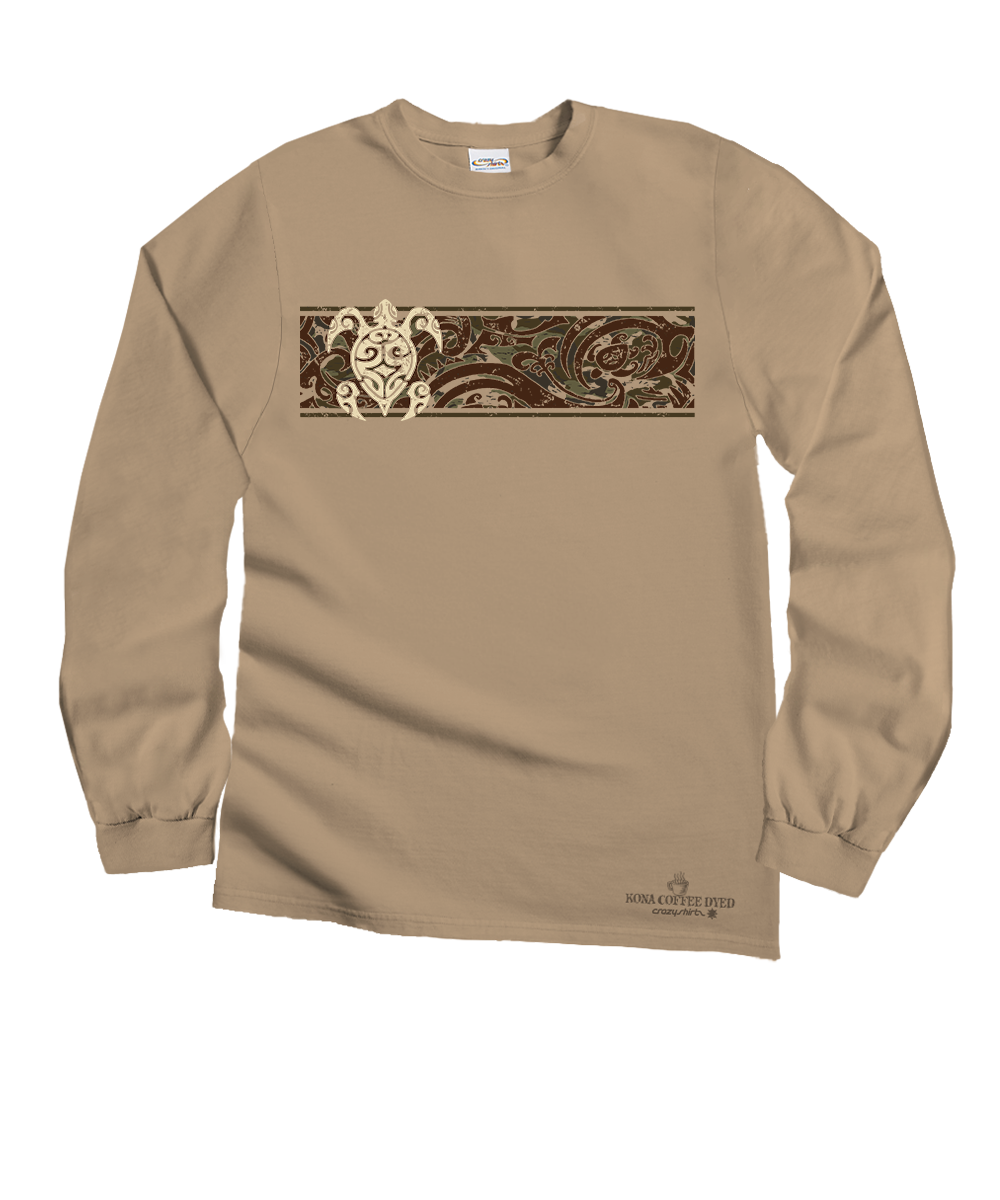 Teahi Band - Kona Coffee Dyed Long Sleeve Crewneck T-Shirt