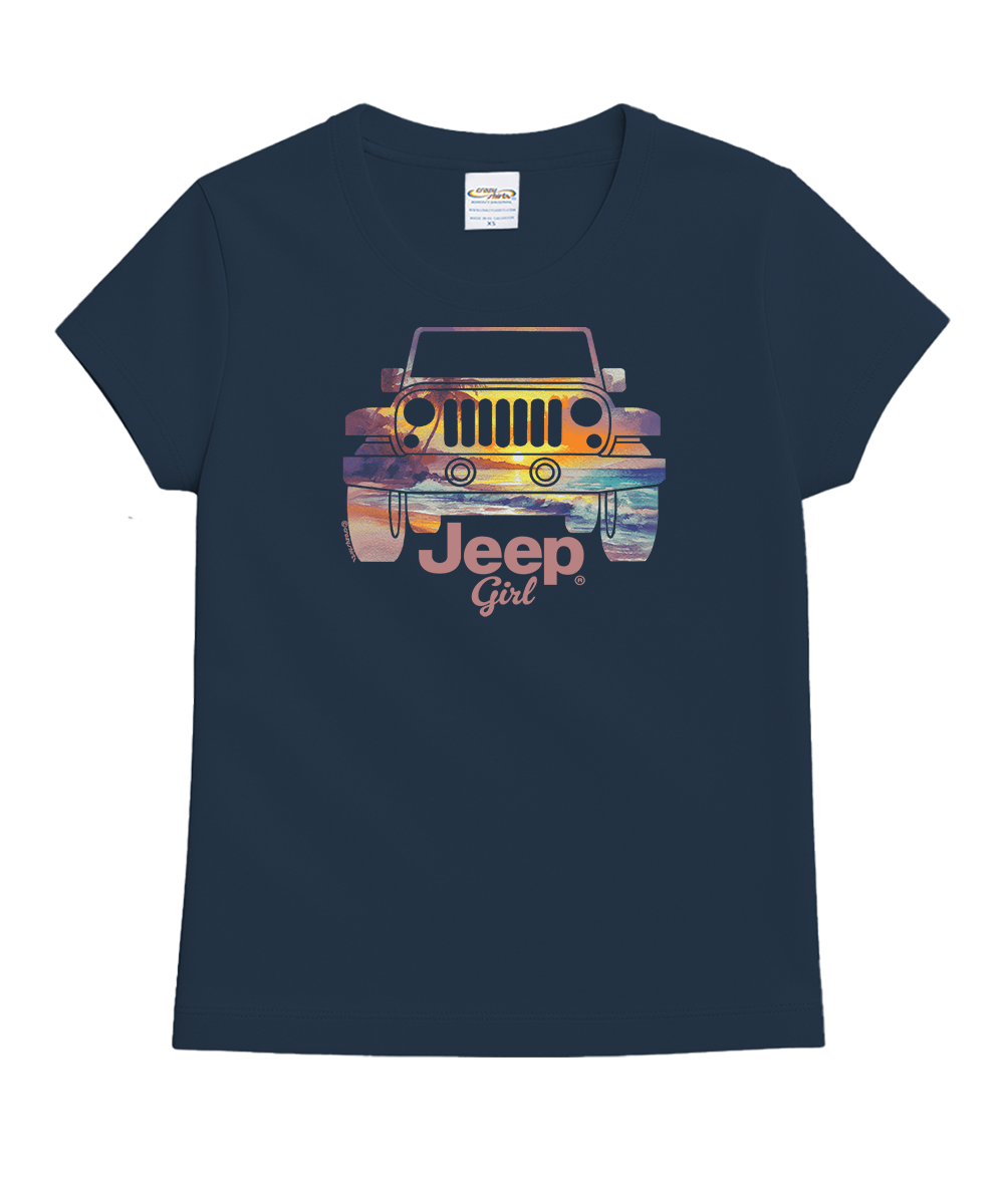 Jeep® Girl - Navy Short Sleeve Crewneck T-Shirt