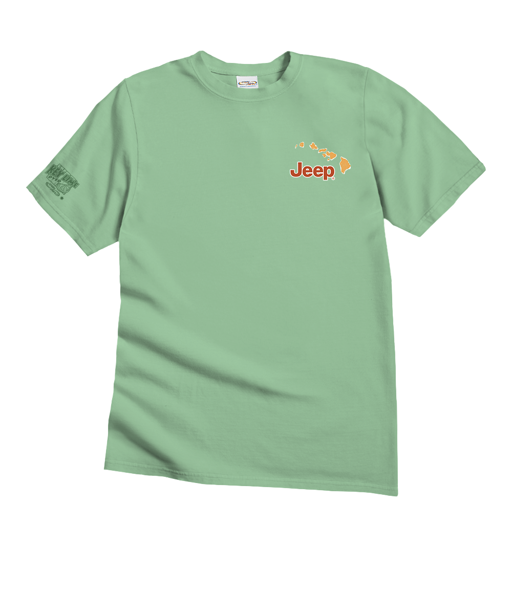 Jeep® Hawaiian Islands - Key Lime Dyed Short Sleeve Crewneck T-Shirt