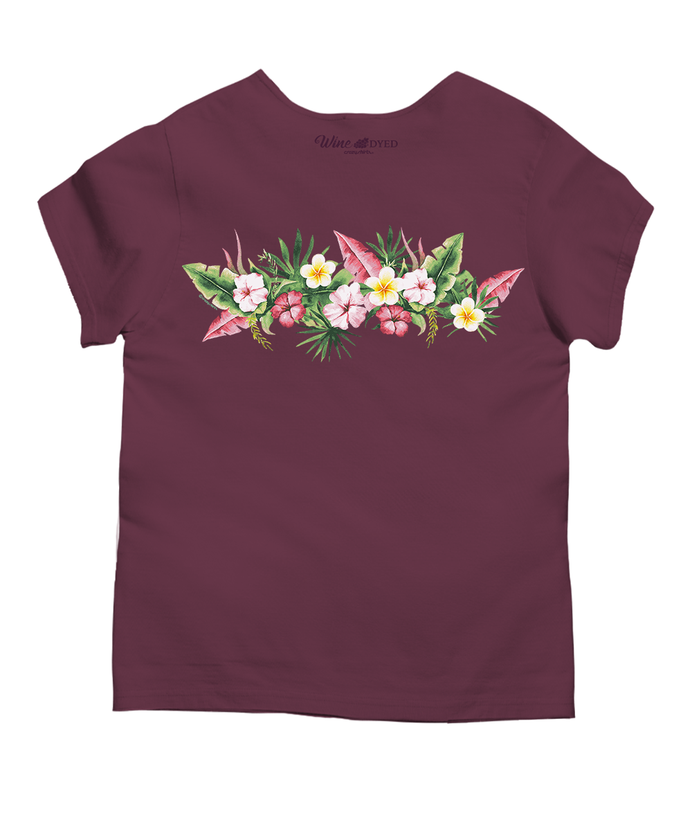 Aloha Band - Wine Dyed Short Sleeve Scoop Neck T-Shirt
