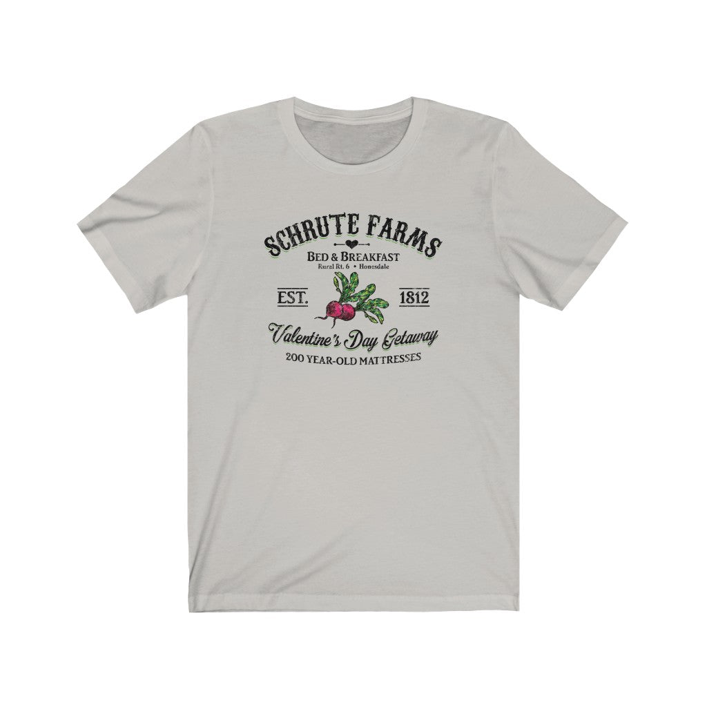 Schrute Farms Valentine's Day Getaway Men's/Unisex Super Soft Tee