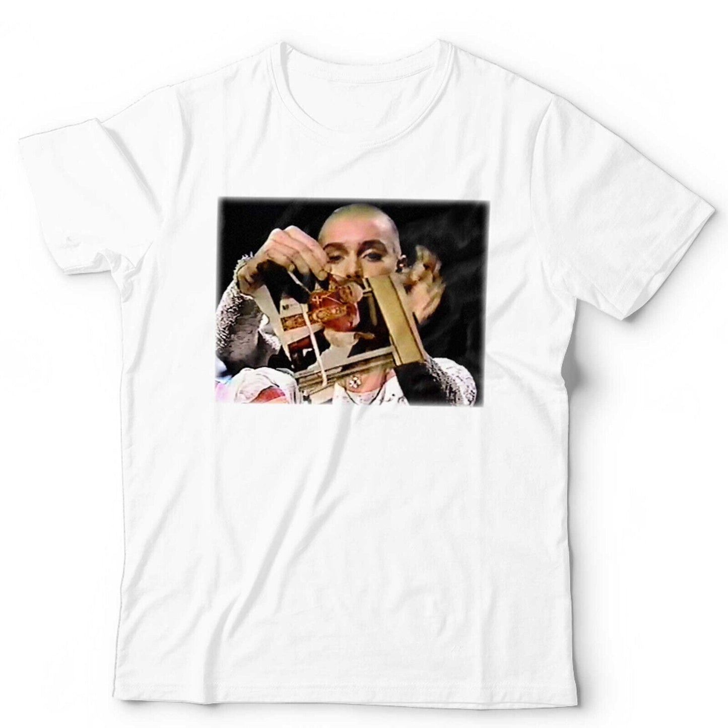 Sinead O'Connor Pope Retro Photo Tshirt Unisex