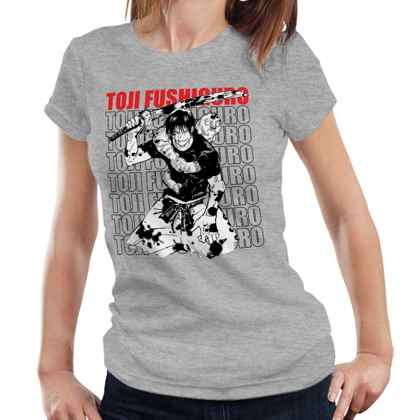 Toji Fushiguro Tshirt Anime Semi Fitted Ladies