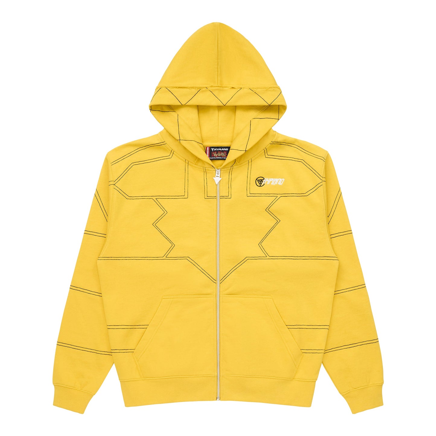 YUGIOH PUZZLE ZIP HOODIE (YELLOW)