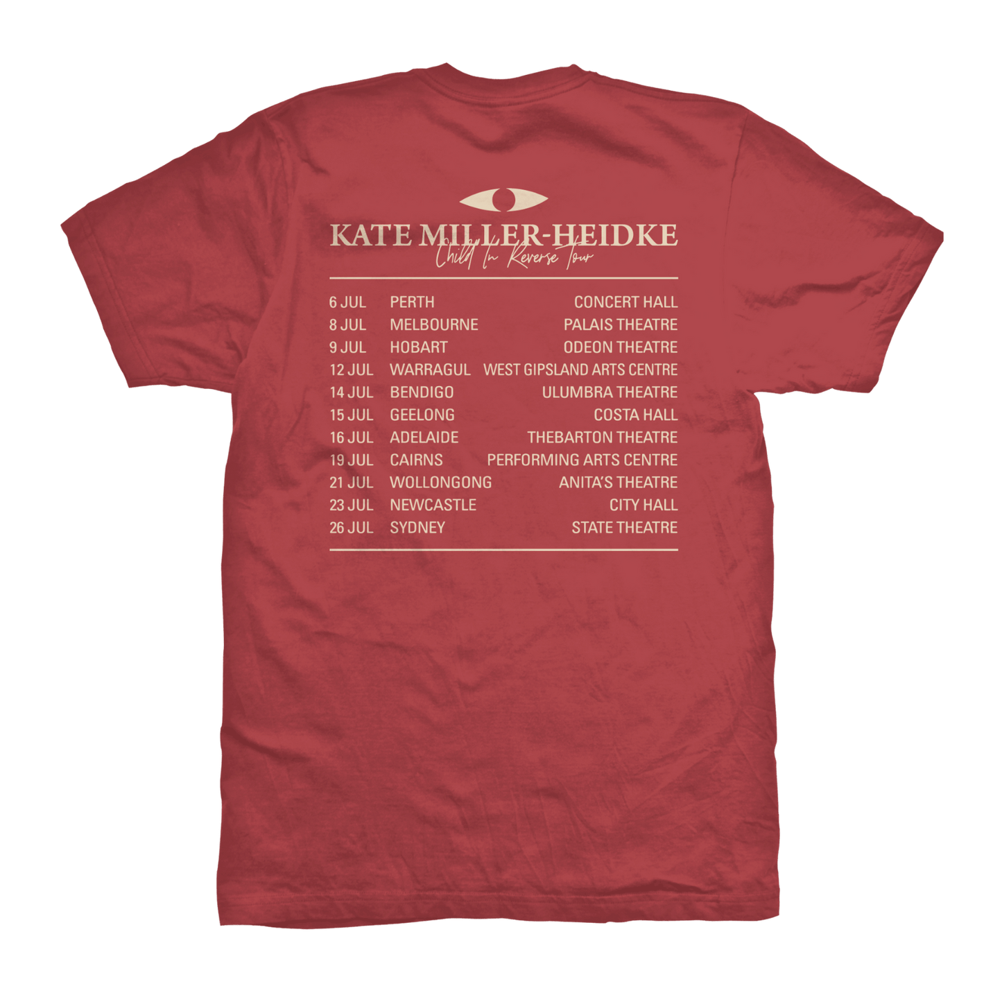 Kate Miller-Heidke / Child In Reverse Tour Tee (Unisex)