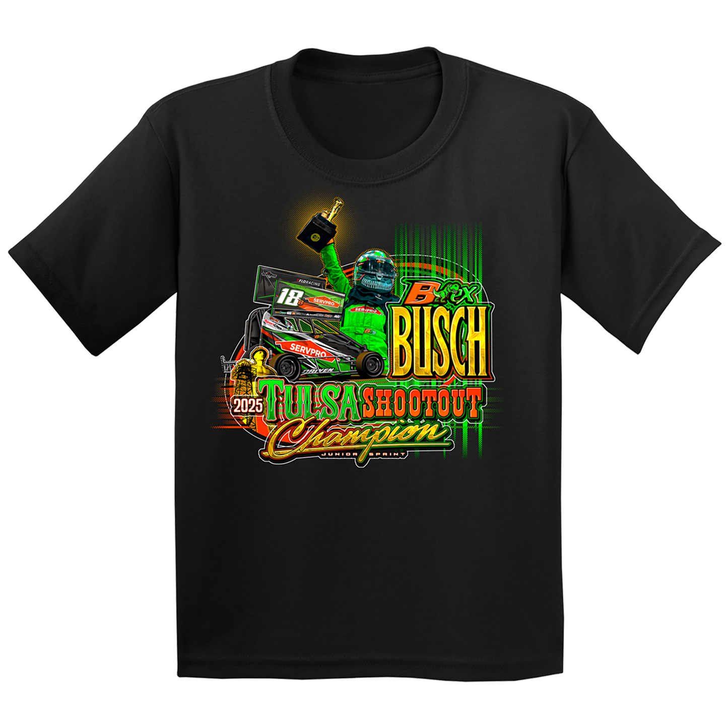 BREXTON BUSCH YOUTH TULSA SHOOTOUT CHAMPION TEE
