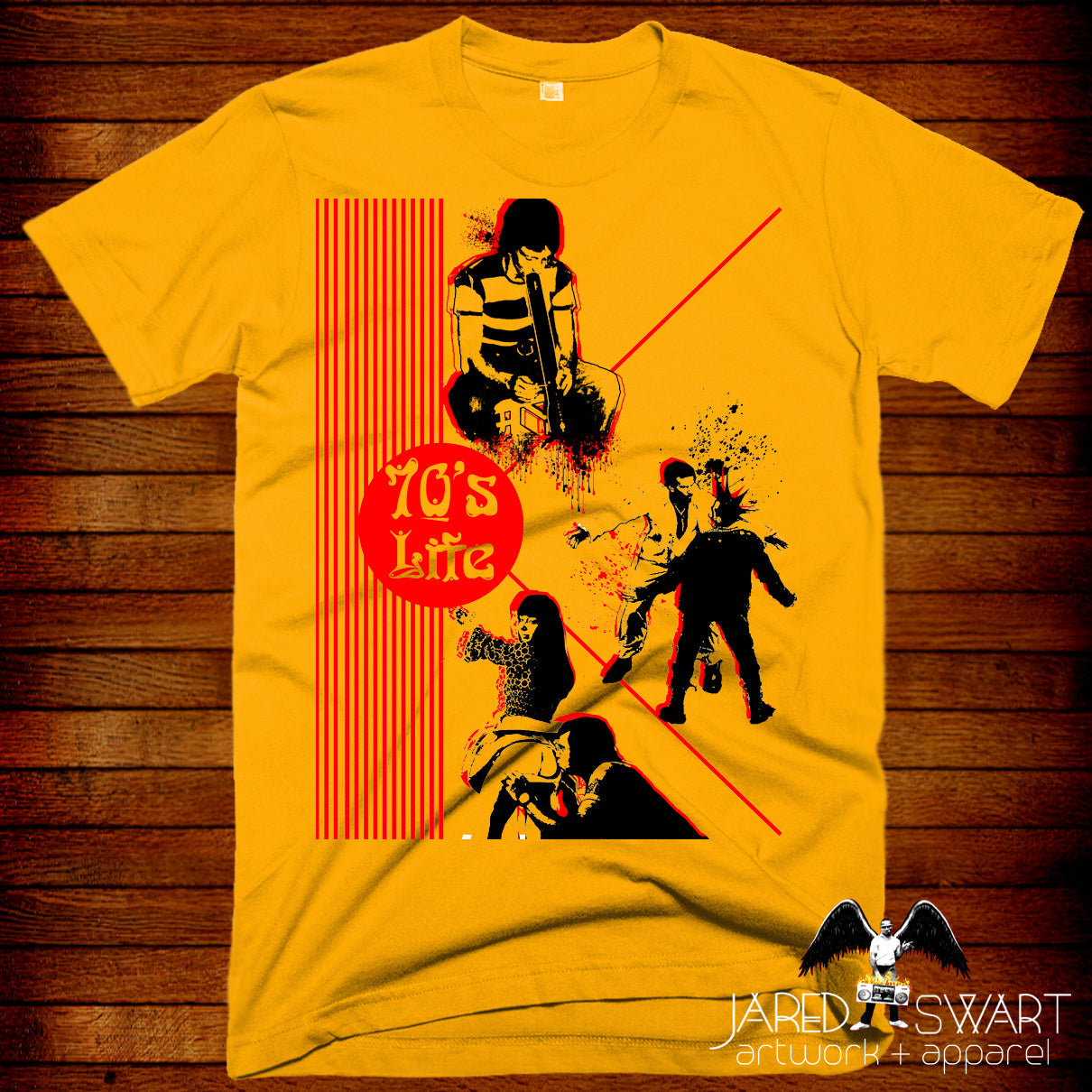 70's Life T-shirt Pee Chee parody