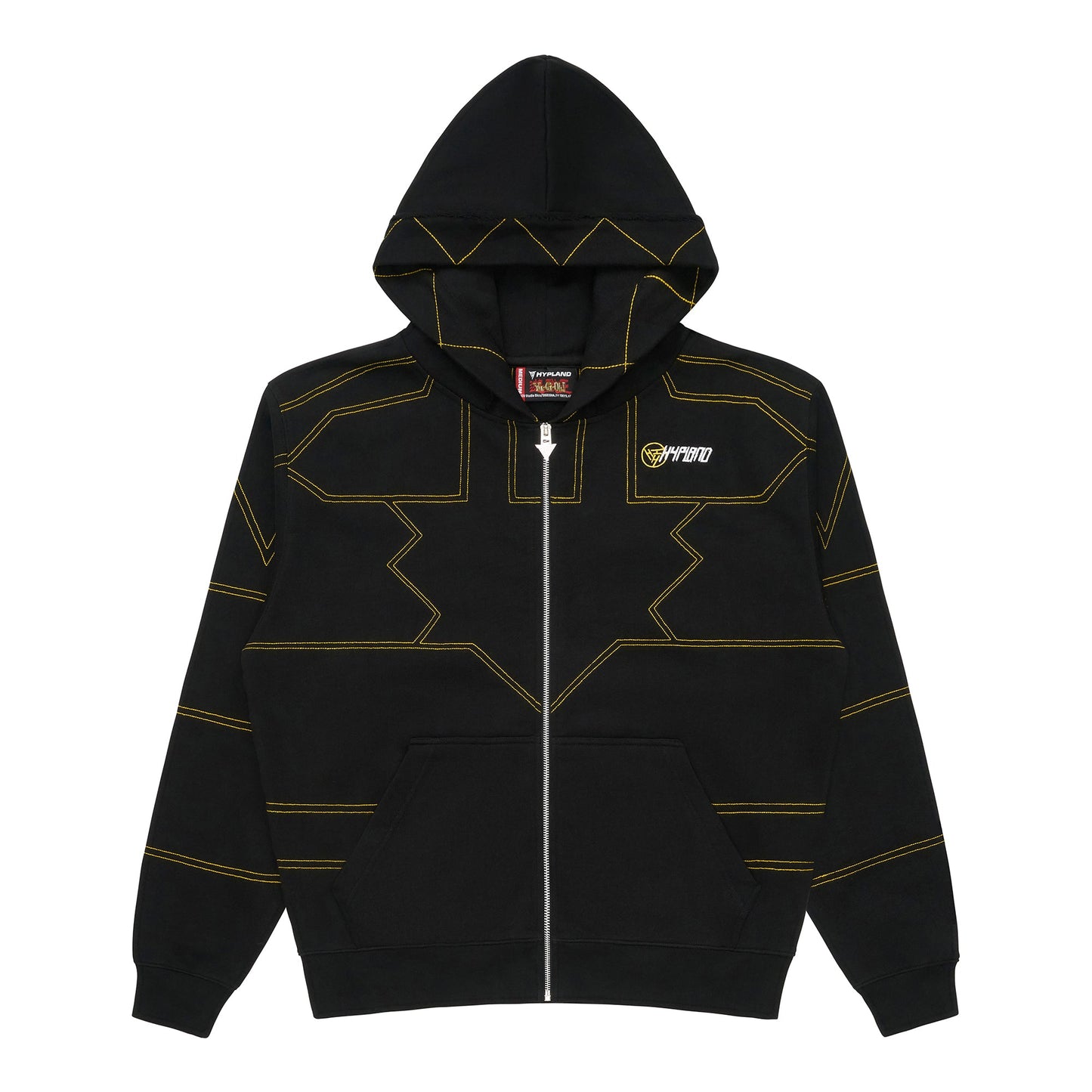 YUGIOH PUZZLE ZIP HOODIE (BLACK)