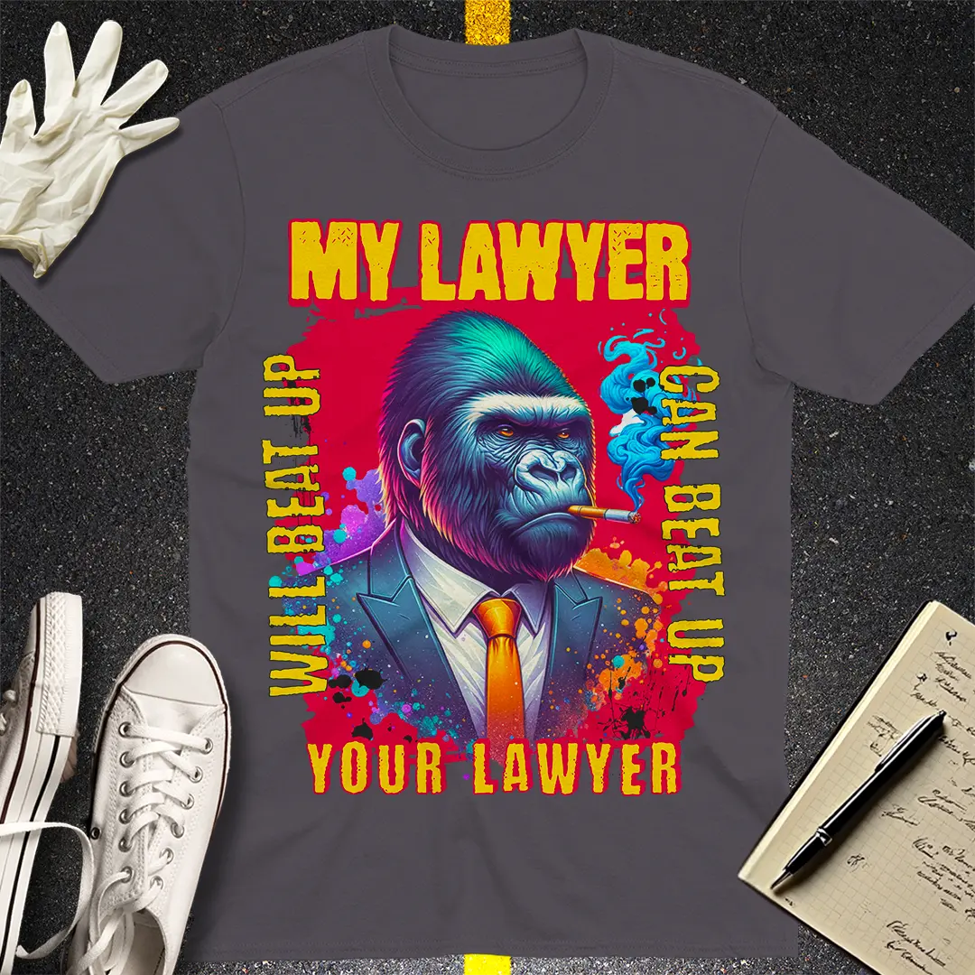 Gorilla Lawyer Showdown T-shirt