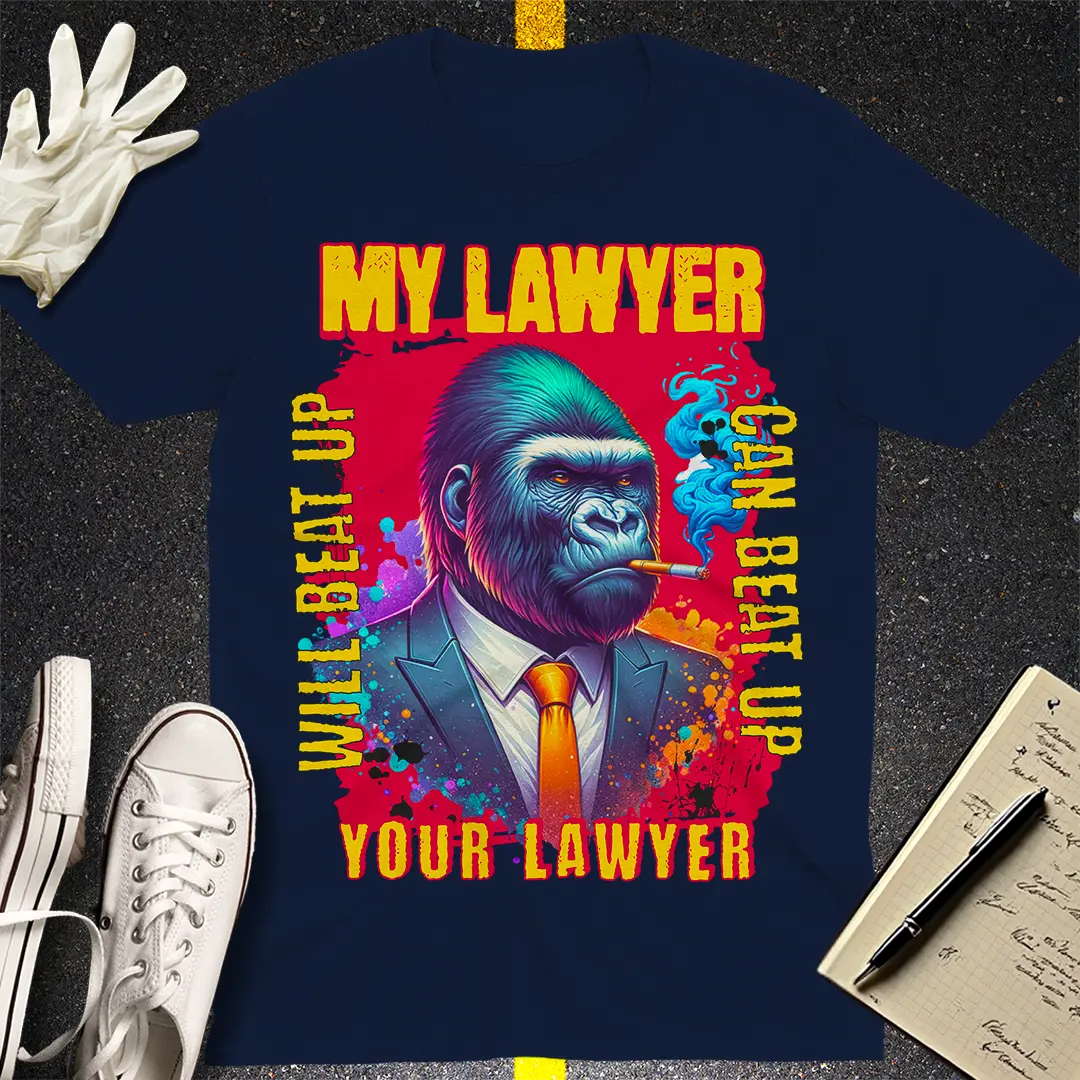 Gorilla Lawyer Showdown T-shirt