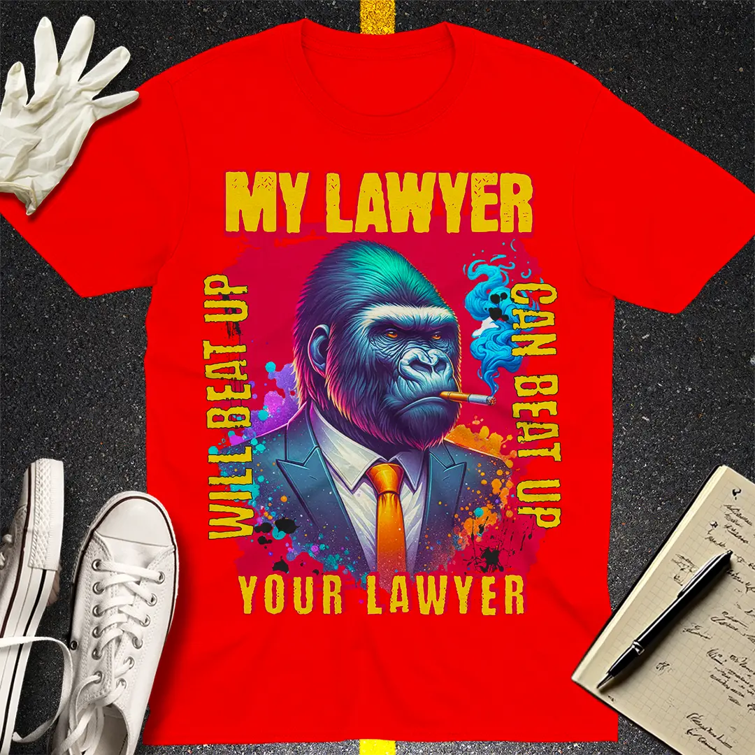 Gorilla Lawyer Showdown T-shirt