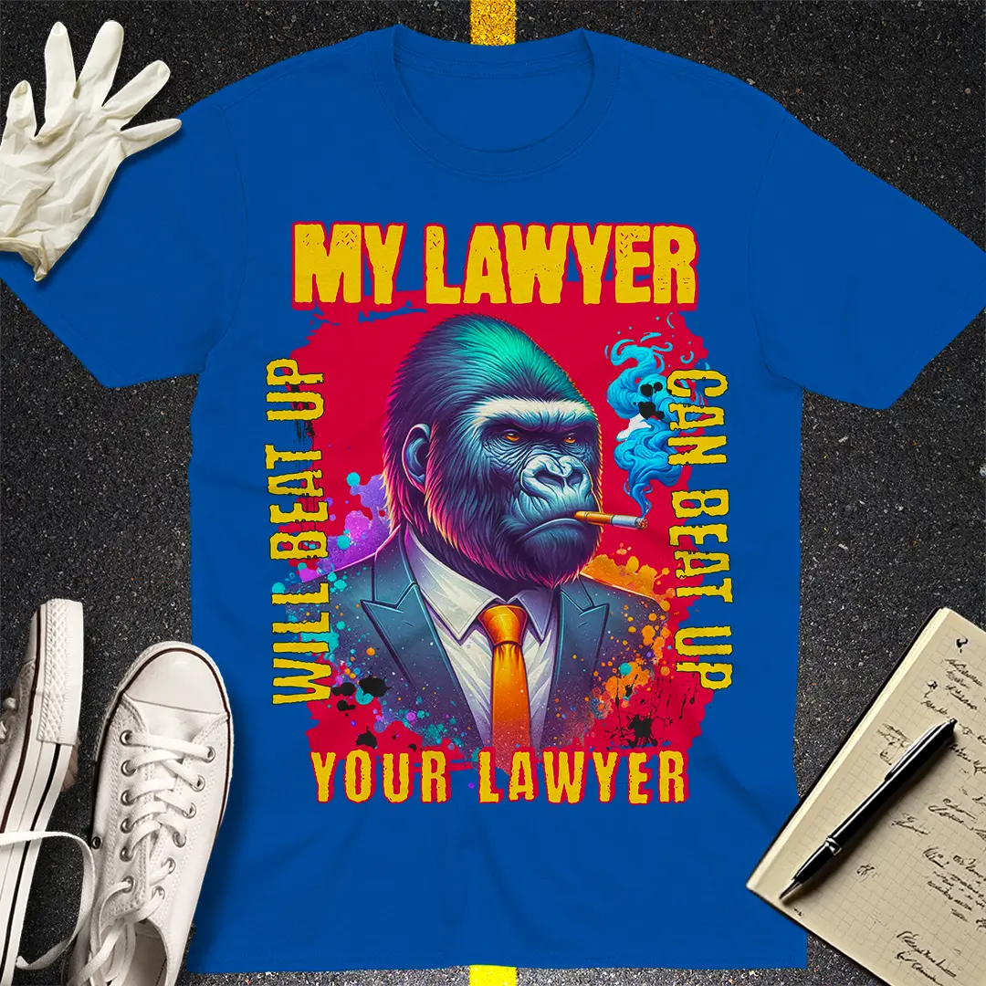 Gorilla Lawyer Showdown T-shirt