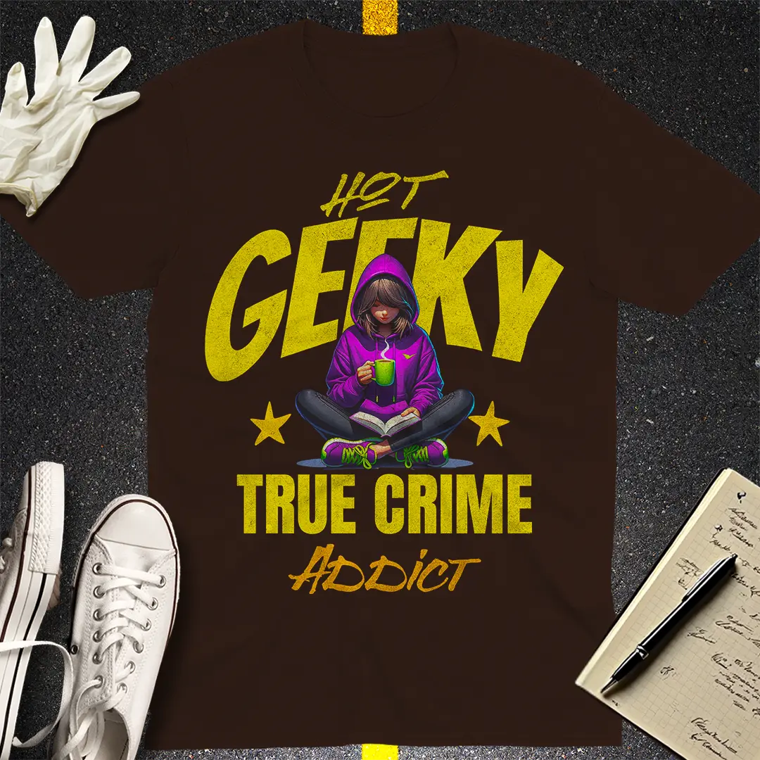 Hot Geeky True Crime Addict - T-shirt