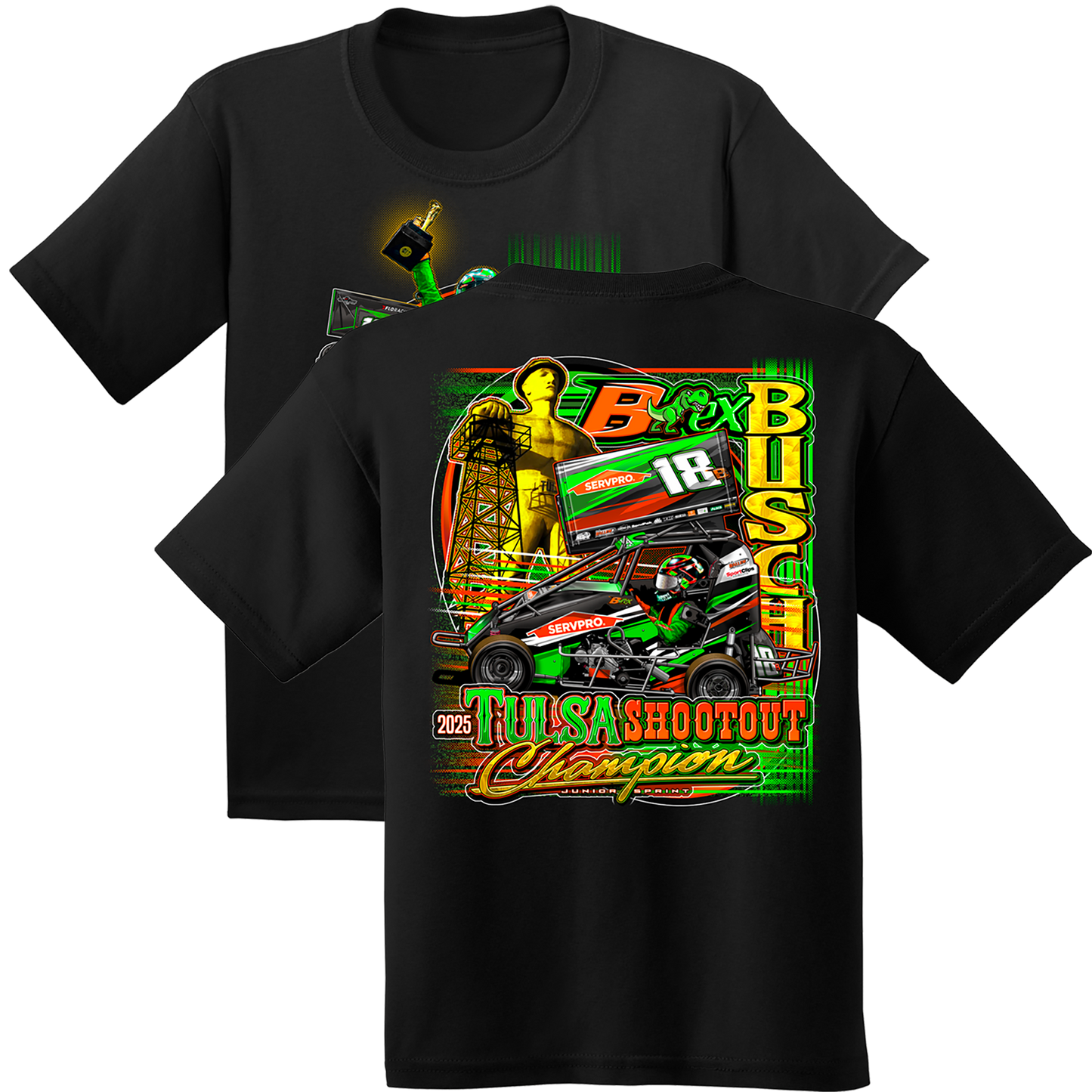 BREXTON BUSCH YOUTH TULSA SHOOTOUT CHAMPION TEE