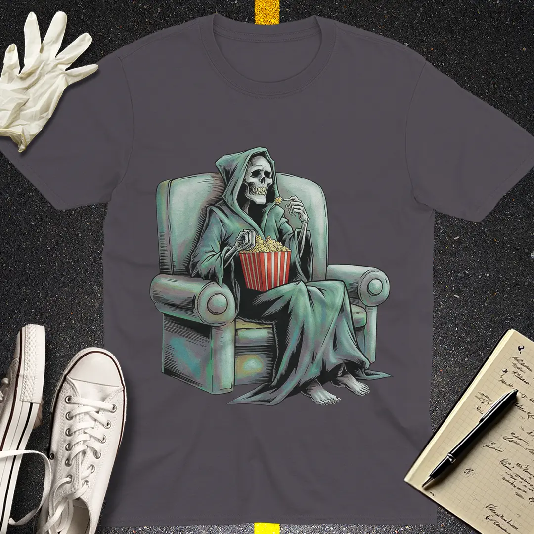 Grim Reaper Movie Night T-Shirt